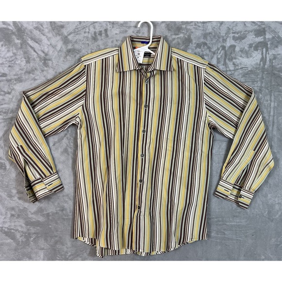 Paul Smith Signature Iconic Mod Mens Shirt XL 17 43 Stripes Italy PS London - Picture 1 of 6